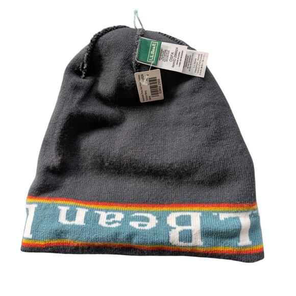 L.L. Bean Katahdin Pom Graphuc Beanie Hat Unisex - Picture 3 of 5